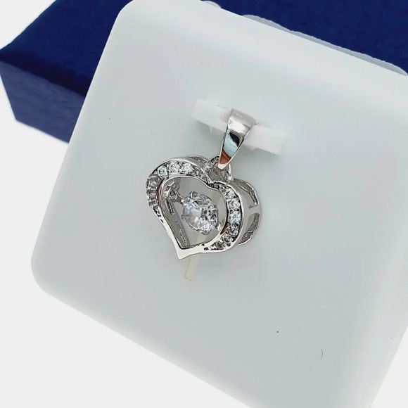 925 Sterling Silver Cubic Zircon Pendant for Women/Girls, US925P1133 - Picture 6 of 7